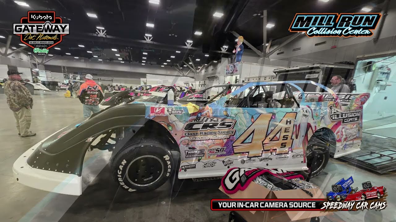 #44 Dave Hess - Super Late Model - Gateway Dirt Nationals 2025 - In-Car Camera