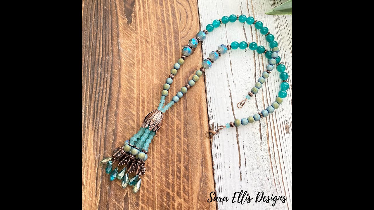 Bead Stringing Wire Tassel Necklace Project
