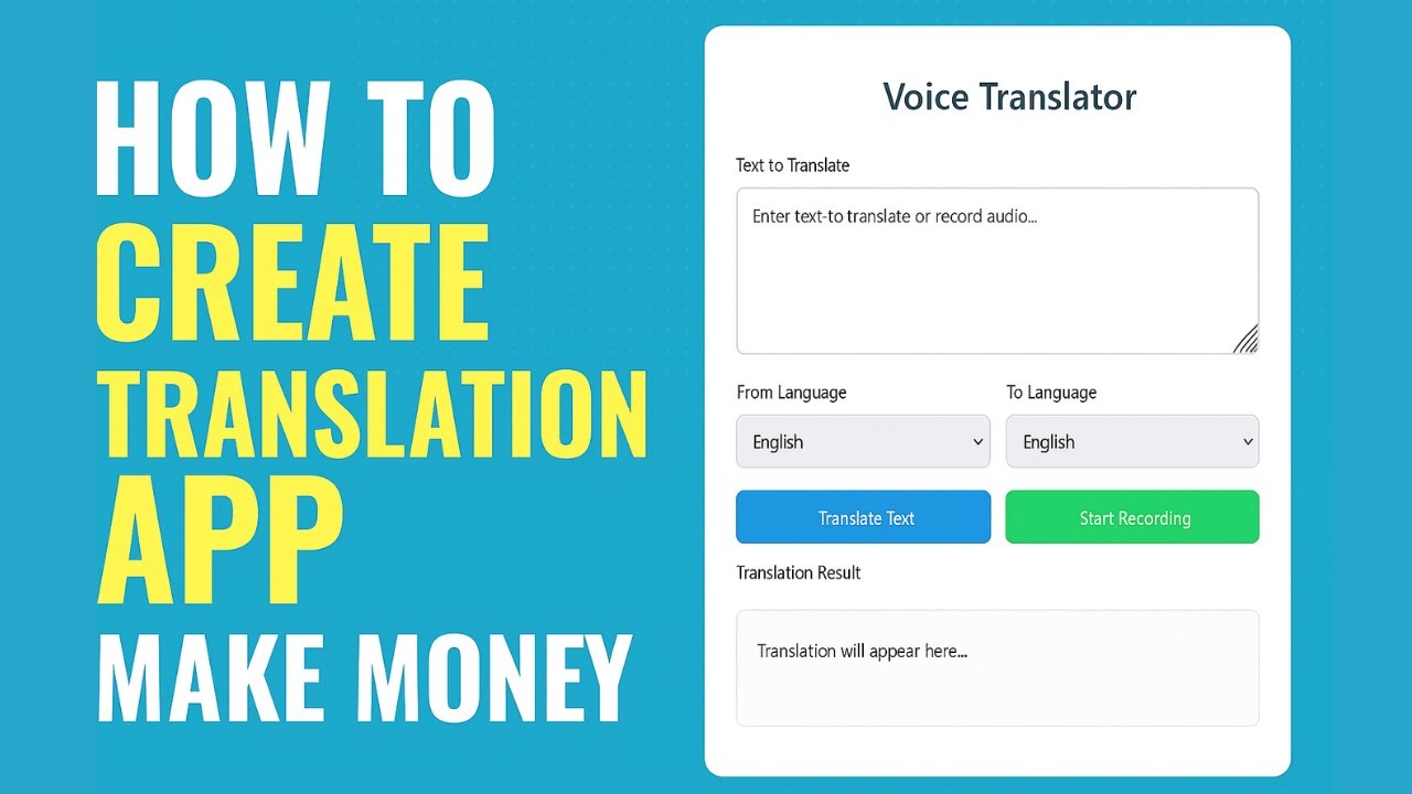 How to Create a Translation App with DeepSeek & AppCreator24 | Monetize with AdMob