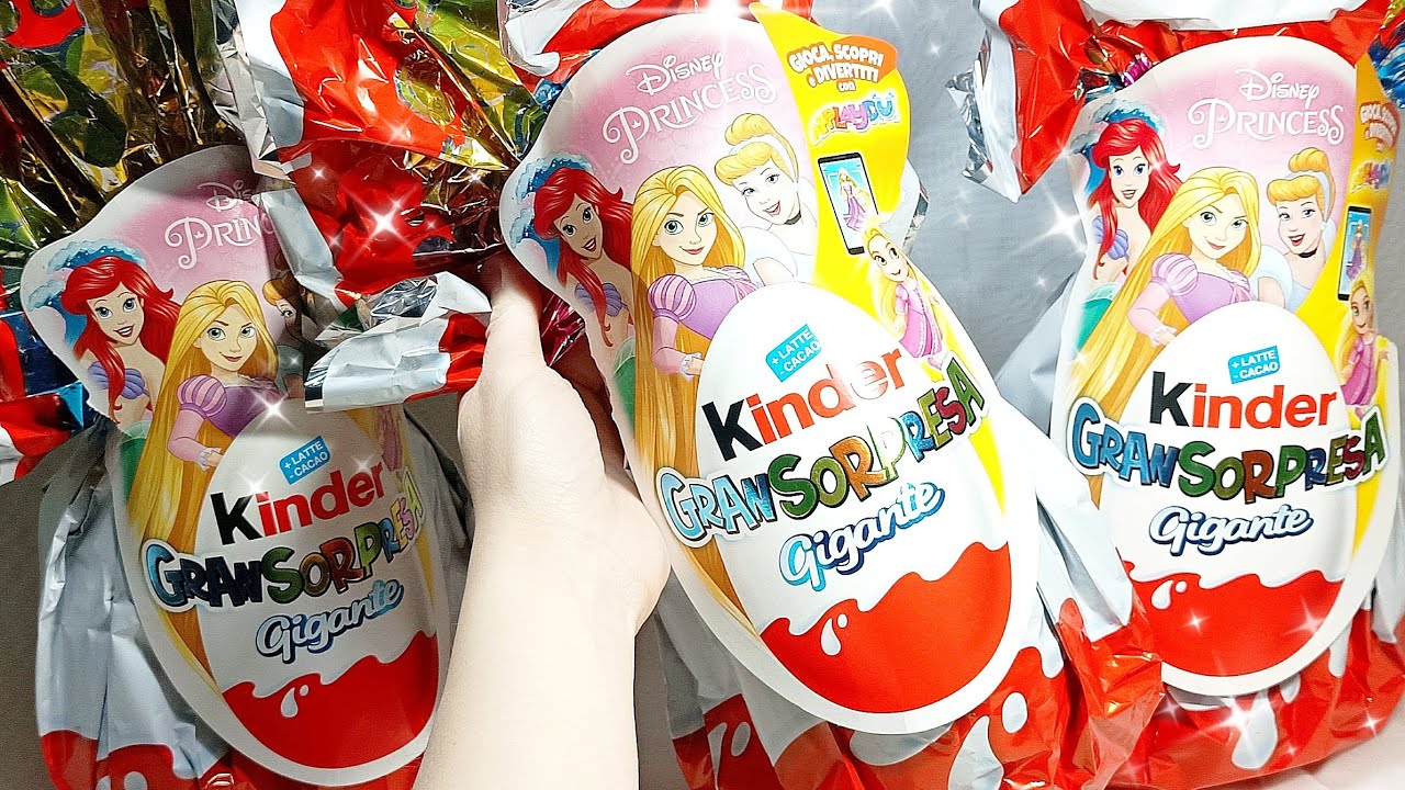 Огромные пасхальные KINDER SURPRISE! Disney Princess из Италии! GRAN SORPRESA GIGANTE 2024!