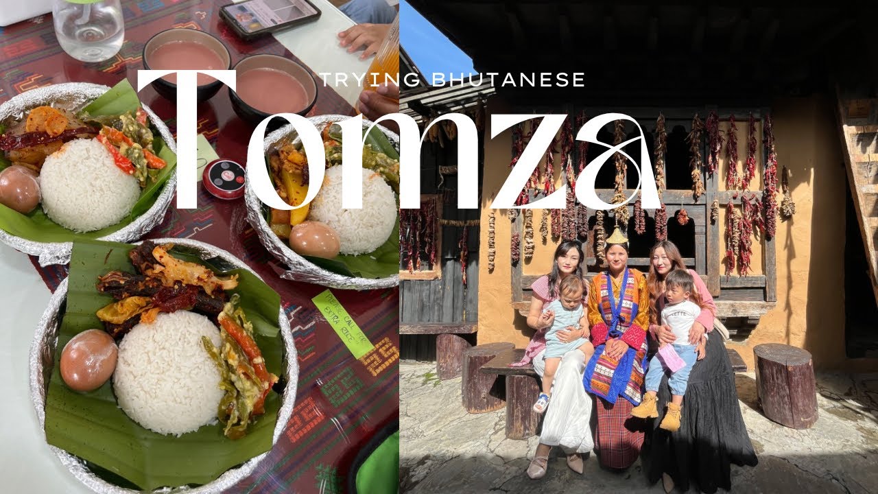 Trying Tomza at paradise kitchen authentic Bhutanese cuisine & visting Simply Bhutan @ggfrombhutan 