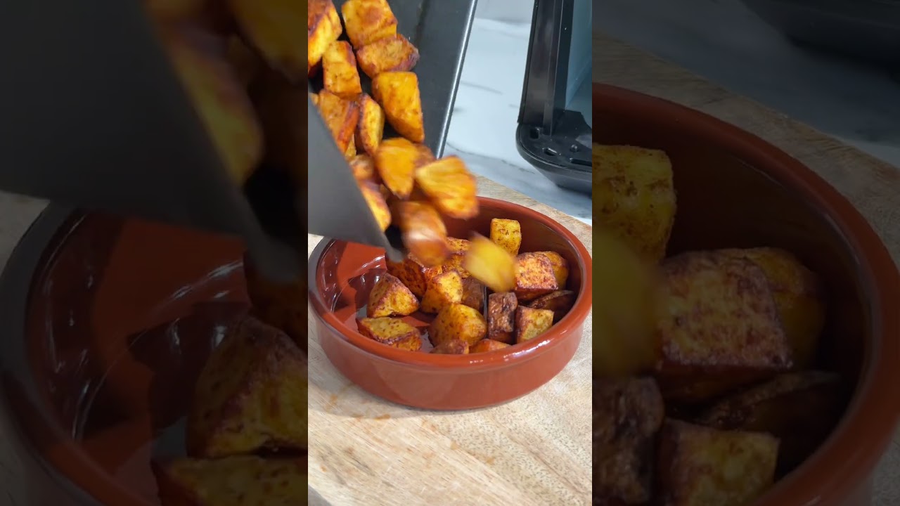 Easy Patatas Bravas & Chorizo | Spanish Tapas Air Fryer Recipe
