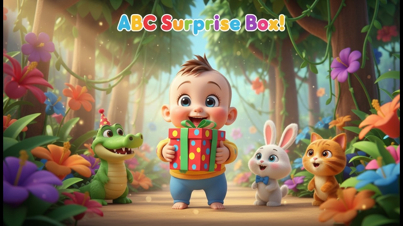Caja Sorpresa ABC 🔤📦 Canción Infantil para Aprender el Abecedario en Español