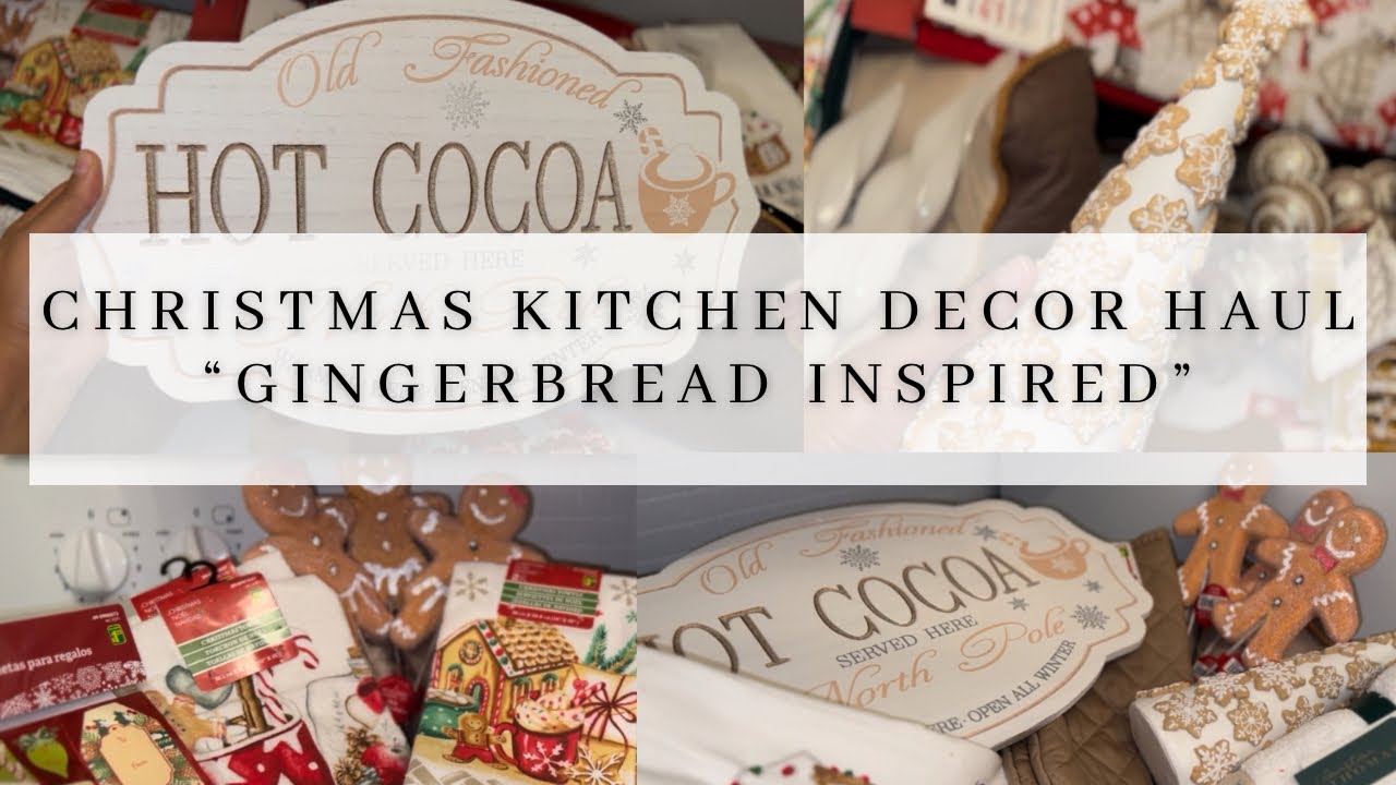 VLOGMAS DAY 15|GINGERBREAD KITCHEN DECOR HAUL