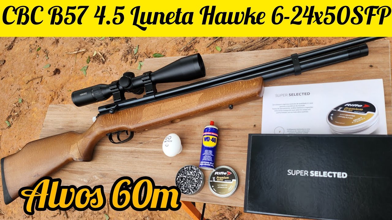 CARABINA CBC BAN B57 CAL. 4.5MM KIT QUICKSHOT E CHUMBOS RIFLE SELECTED FLATHEAD HEAVY