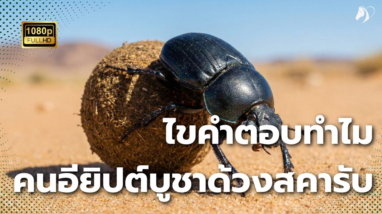 ด้วงสคารับ แมลงกลิ้งขี้ แต่ทำไมถึงสำคัญกับคนอียิปต์โบราณ?