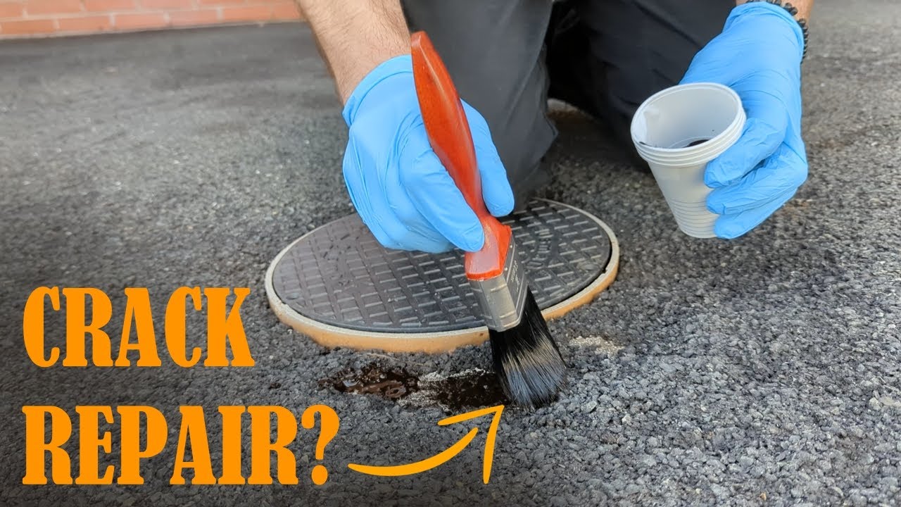 Tarmac crack repair and sealing!