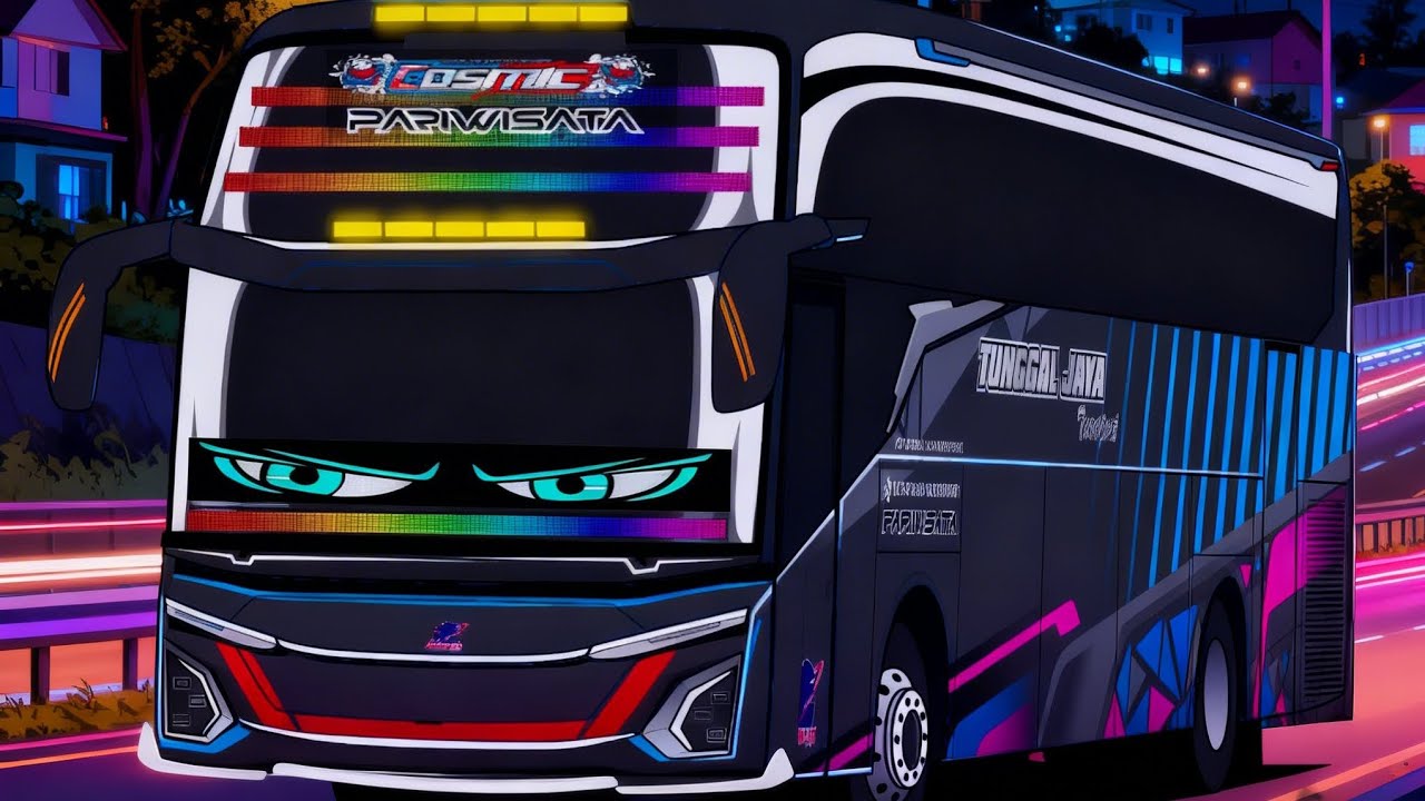 CARA MEMBUAT VECTOR BUS DAN BISA BERJALAN DAN LAMPU MENYALA #bus #bussid #bussidmaleo #basuri 