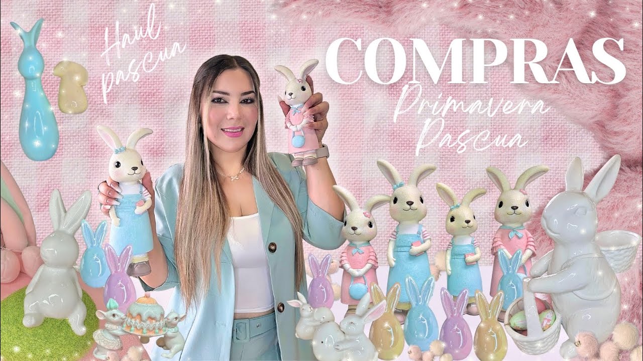 Decoración Pascua y Primavera 🪷🐇 COMPRAS para decorar mi cocina, sala y comedor | Haul