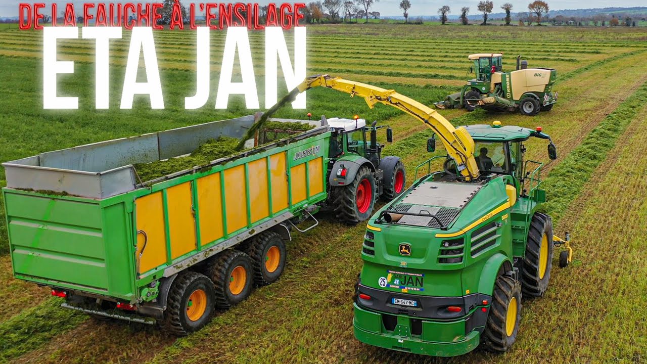 De la fauche/mowing &agrave; l'ensilage/grass silage 2020 - ETA JAN