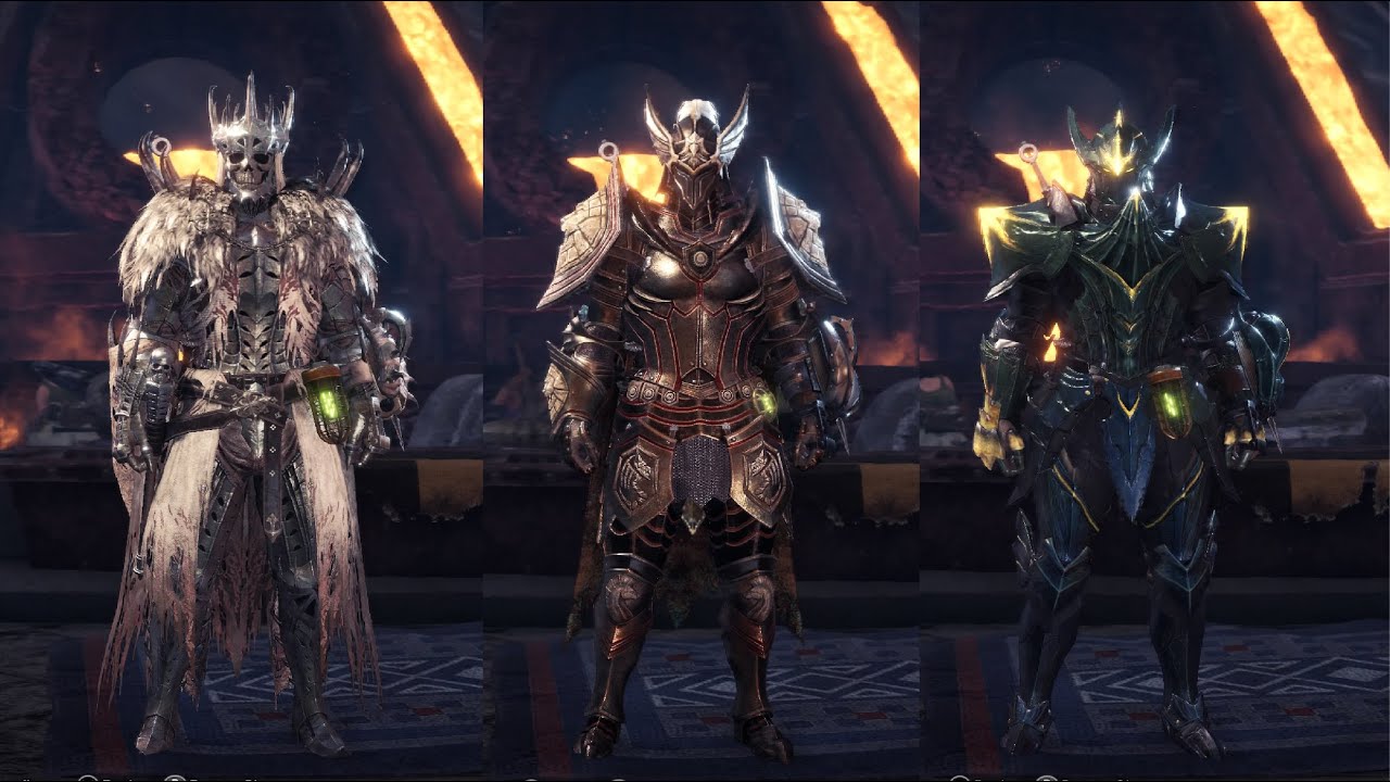 MHW Iceborne All Master Rank Rarity 12 Armor (Male Versions, as of V15.02)
