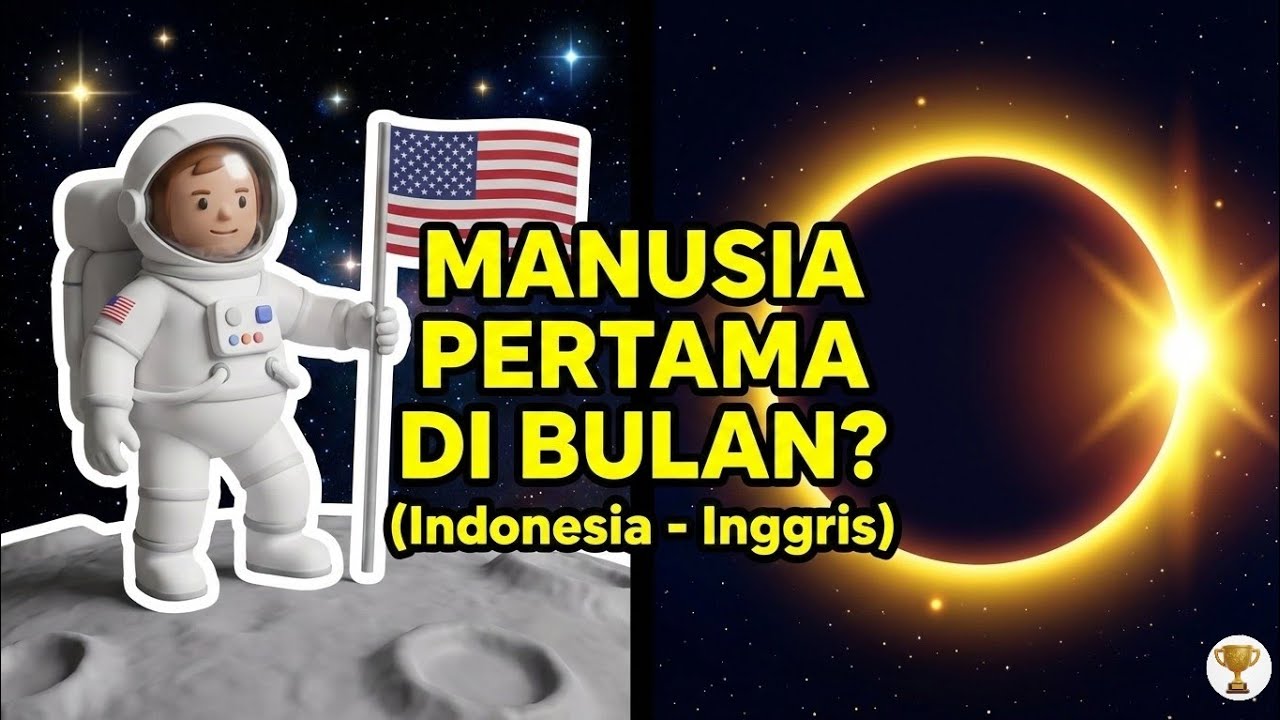 Hanya Beberapa Orang Yang Tahu, Manusia Pertama Di Bulan! Kuis Galaksi Kita! 🌌🥛 Kuis Bilingual