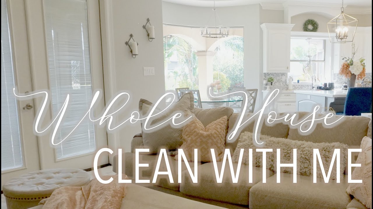 WHOLE HOUSE CLEAN WITH ME || ENTIRE DAY || WEEKEND CLEANING