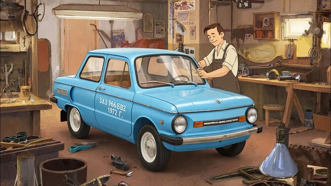 Завести заз 966 1972 года. Машине 51 год.
