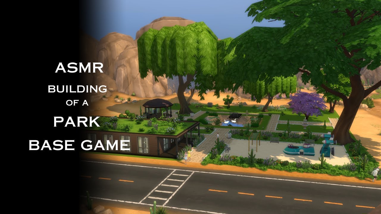 ASMR Building of a Park Oasis. Base Game. No MODs. No CC. The Sims 4