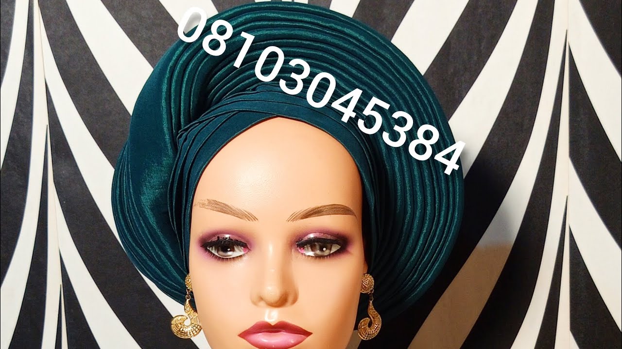 How to make auto gele with side twist #fashion #howto #diy #turtorial #turbanstyles