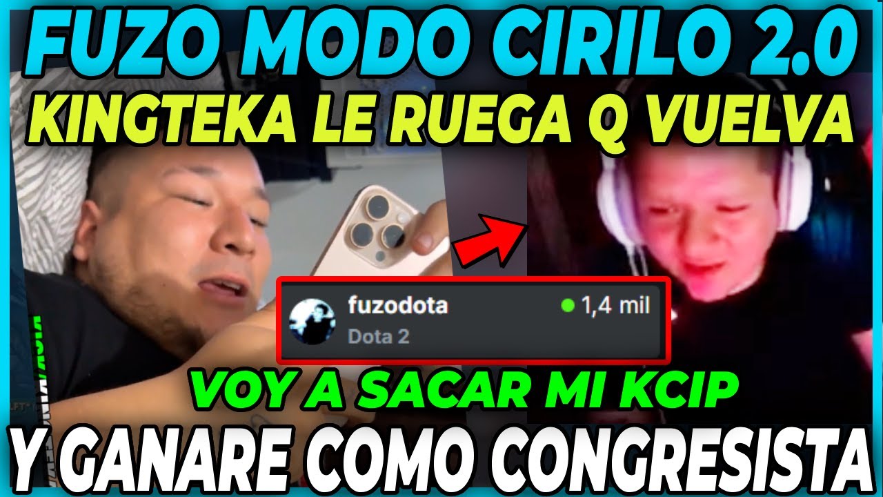 🤣SE REPITE LA HISTORIA🤣 FUZO MODO CIRILO | KINGTEKA LE RUEGA QUE VUELVA A LA KING'S HOUSE