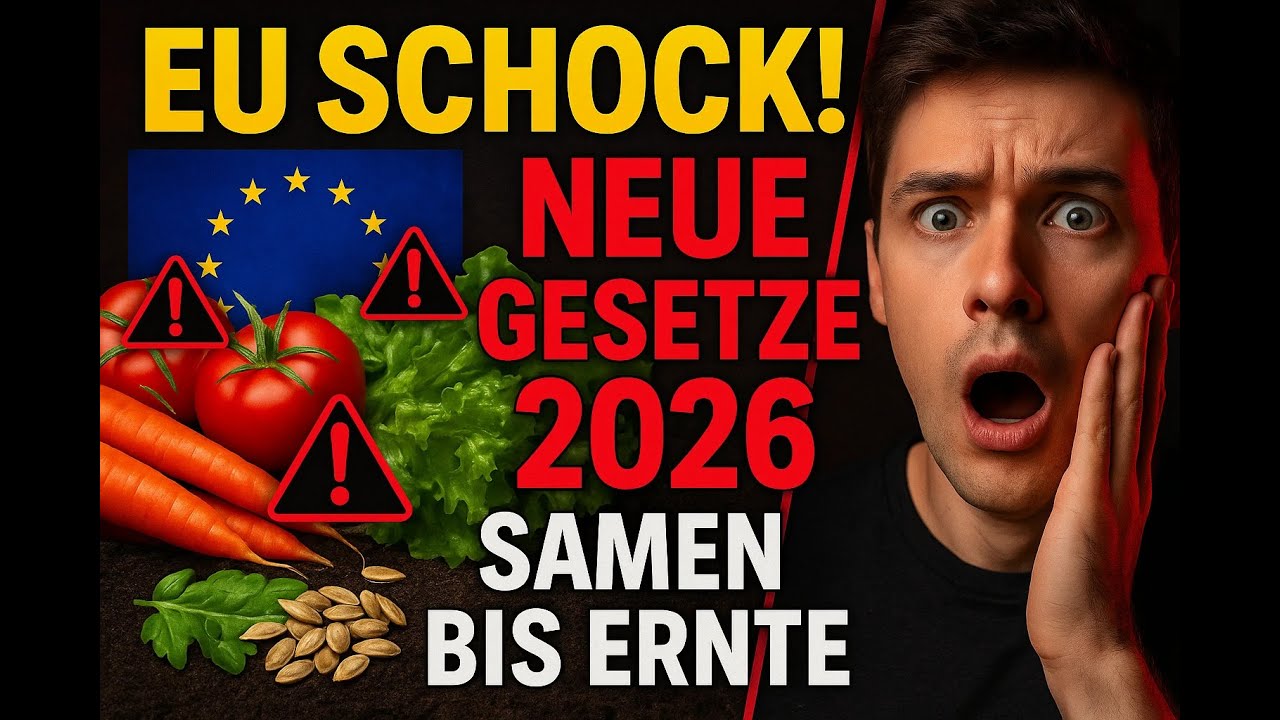 EU SCHOCK: Neue Gesetze kontrollieren JEDEN Samen bis zur Ernte 2026!