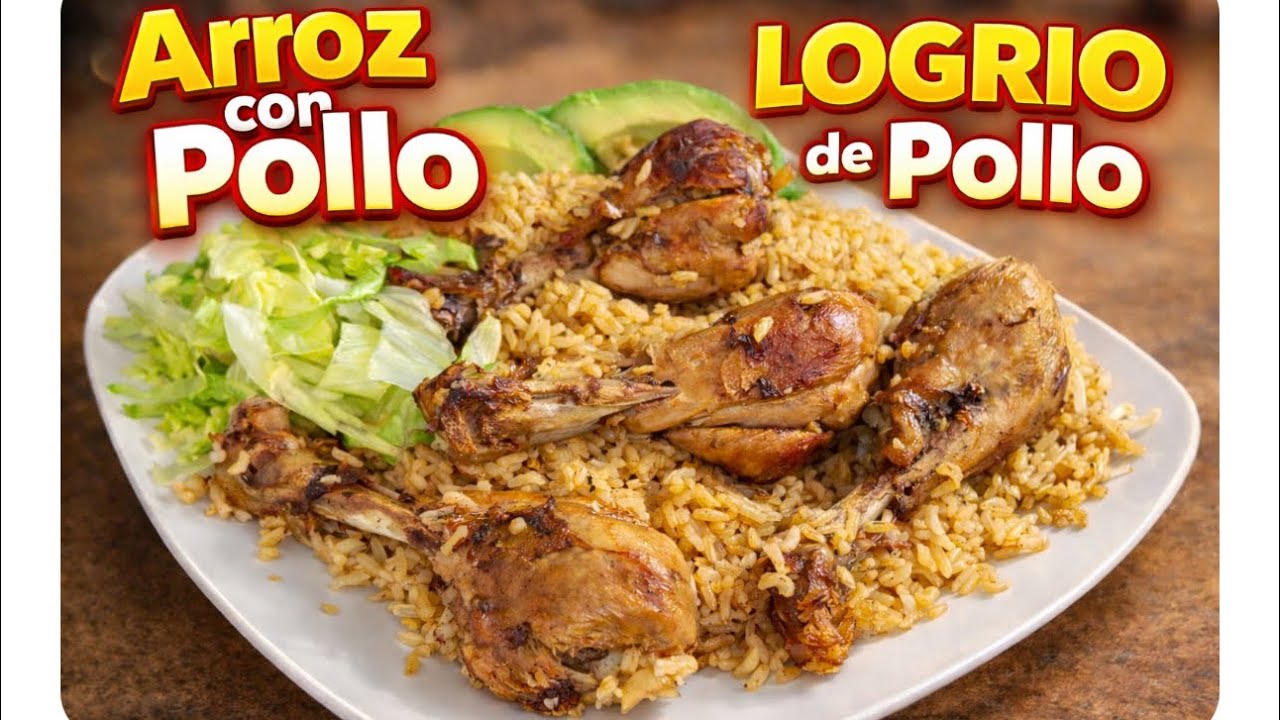 Así Se Hace Un LOGRIO DE POLLO Bien Sabroso 🔥🍚 Receta Casera Fácil