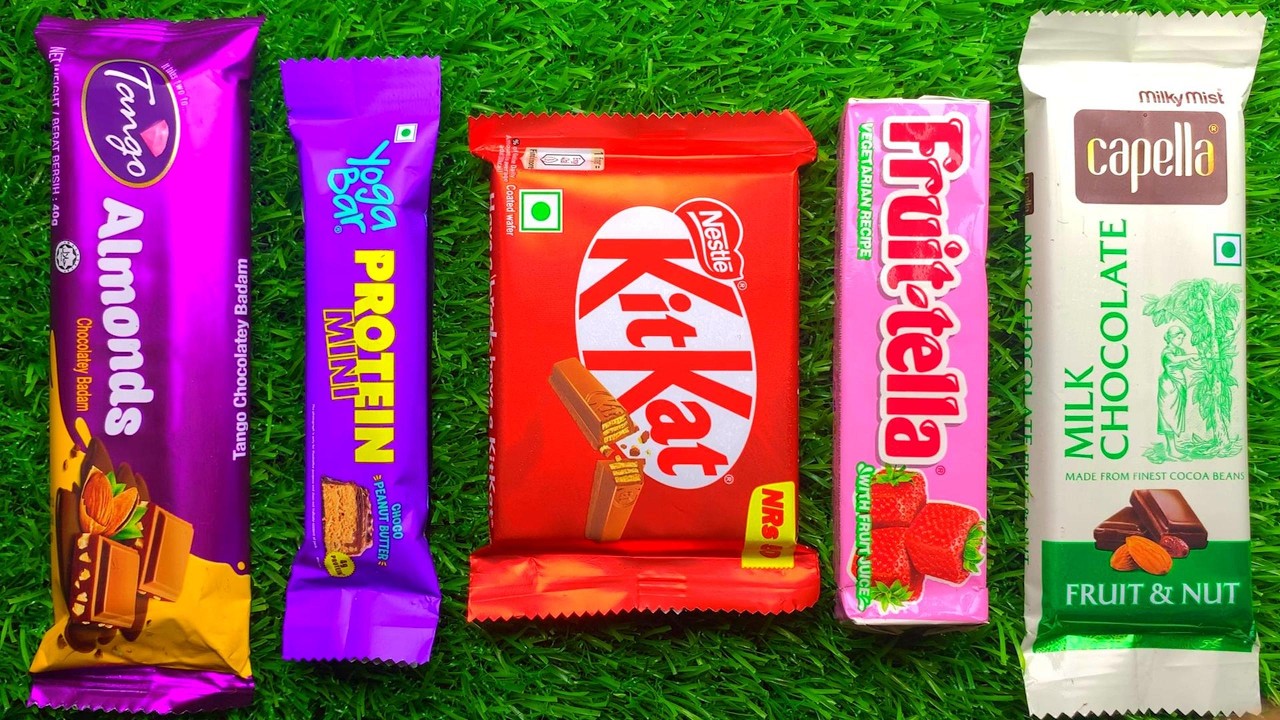 Satisfying video Asmr lollipops candy and chocolate unboxing video Asmr opening video candy cutting