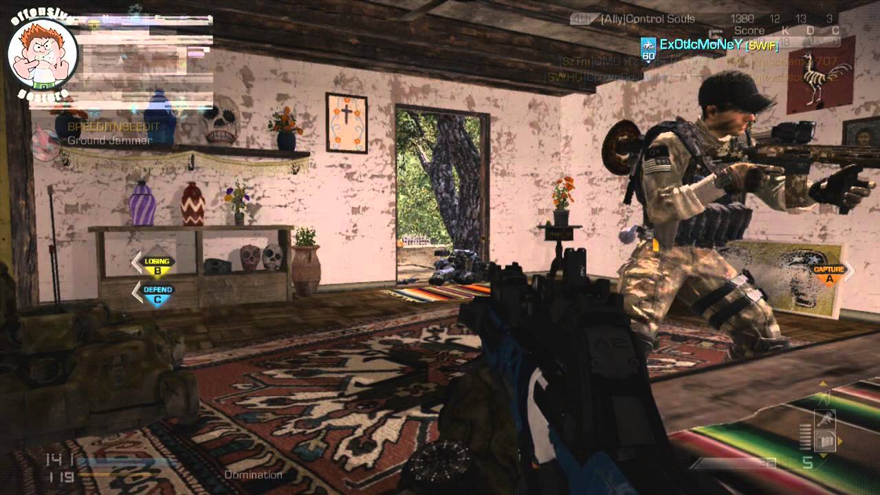 Playing COD Ghosts Domination on the Mutiny map 23 and 10