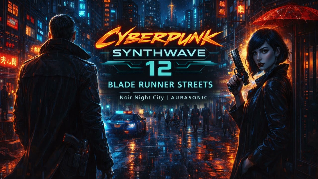 Cyberpunk Synthwave 12 — Blade Runner Streets 🌃 Noir Night City | AURASONIC
