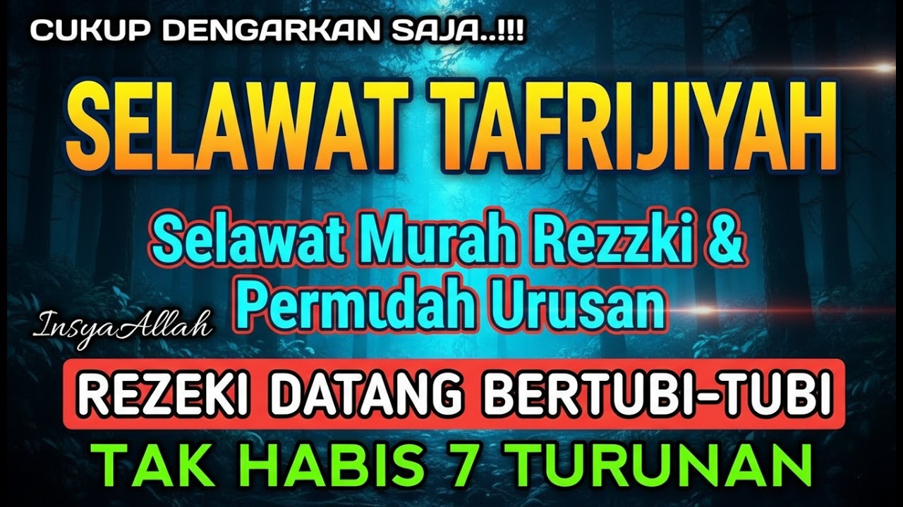 Terapi Jiwa Selawat Tafrijiyah Merdu: Murah Rezeki & Segala Hajat Cepat Dikabul