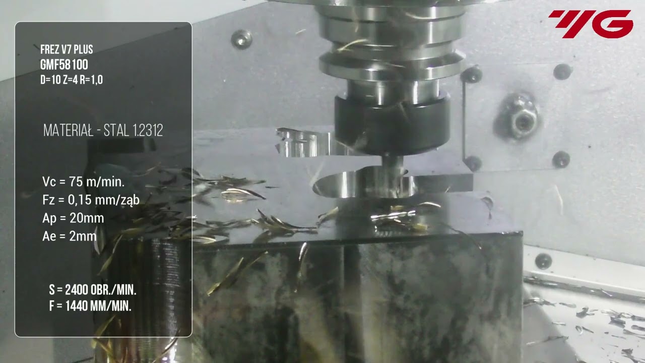 Frezowanie V7 Plus w 1.2312