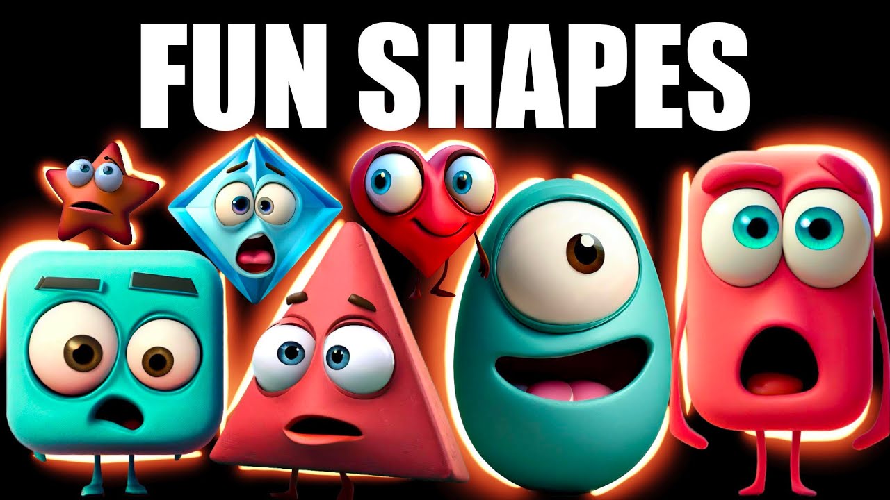 Fun Shapes for Kids: Circles, Squares, Triangles, and More! | #educationalstory  #learnshapes