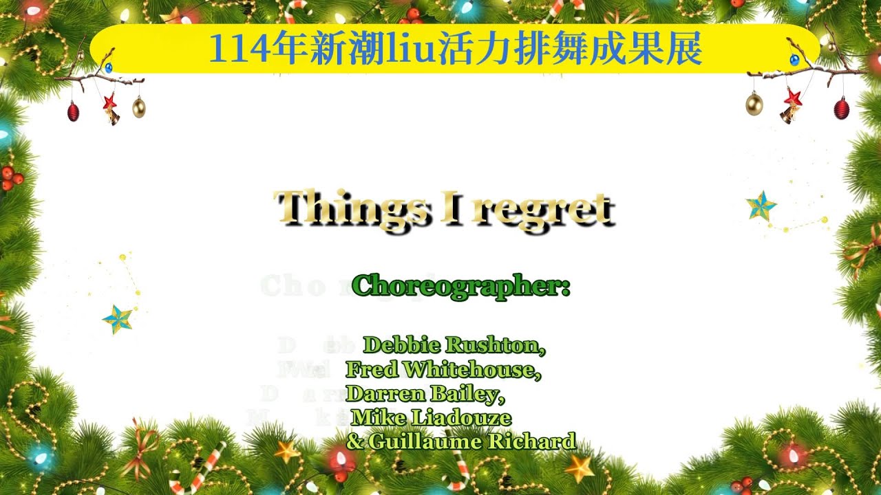 63 Things I regret Line Dance