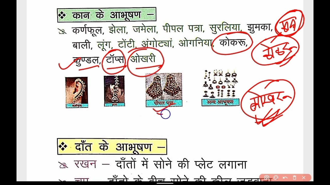 राजस्थान के आभूषण TRICKS के साथ याद | NCERT व RBSE बुक्स पर आधारित | राजस्थान कला एवं संस्कृति | CET