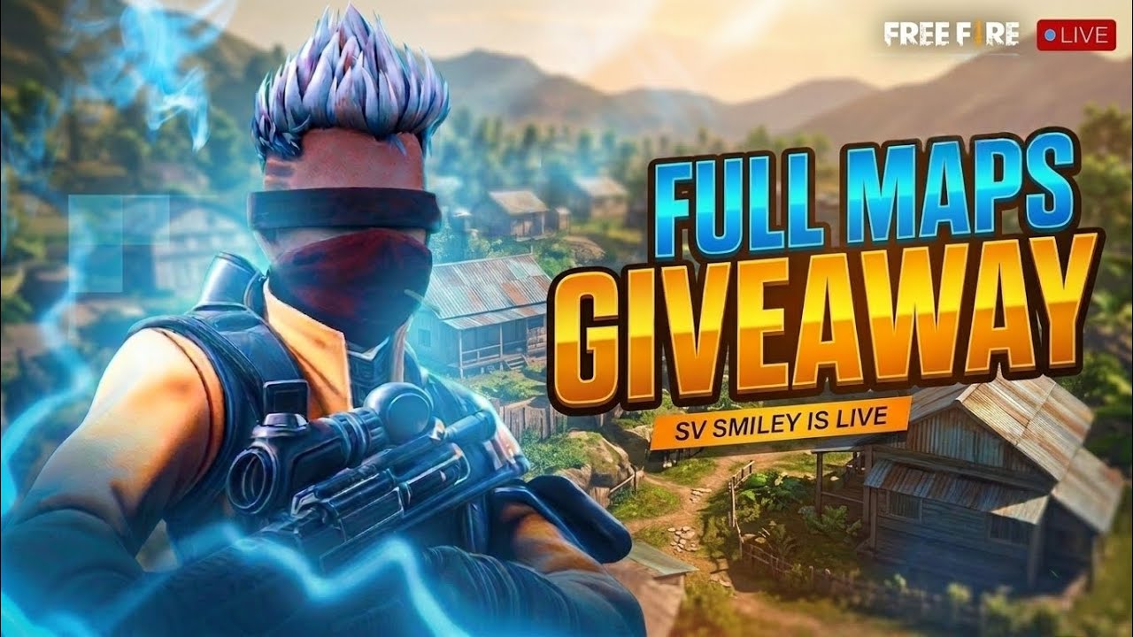 FREE FIRE LIVE || FULL MAP GIVEAWAY 🥳|| SV SMILEY IS LIVE☺️ || #freefire #freefiremax
