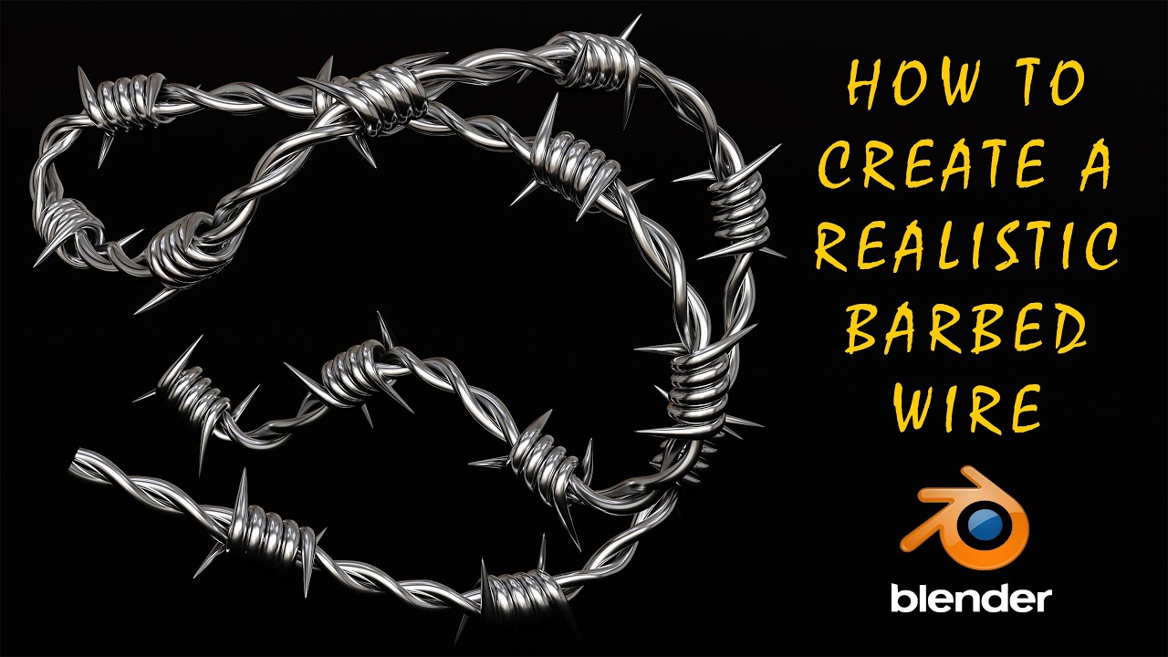 Barbed wire modeling in blender #blendermodeling #blendertutorial #blenderbeginnertutorial