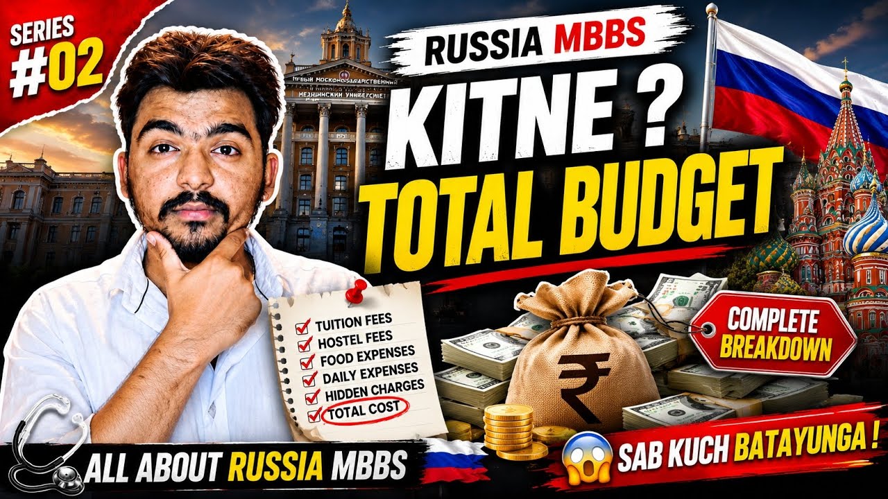 🔥 Russia MBBS Kitne Mein Hogi? 💰 Complete Budget Breakdown 2026 | Fees + Hostel + Expenses