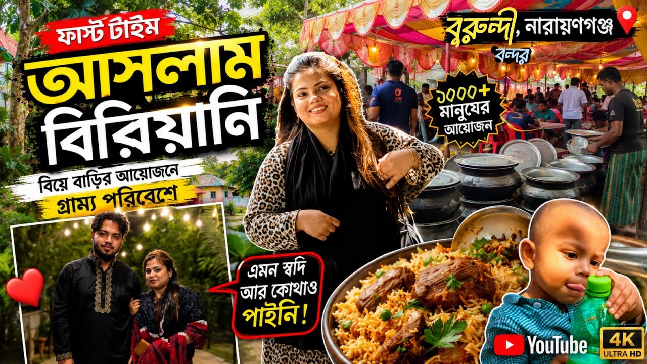 বুরুন্দী আসলাম বিরানি। লোকজনের উপচে পড়া ভিড়। (Narayanganj) Bondhor.#food #entertainment