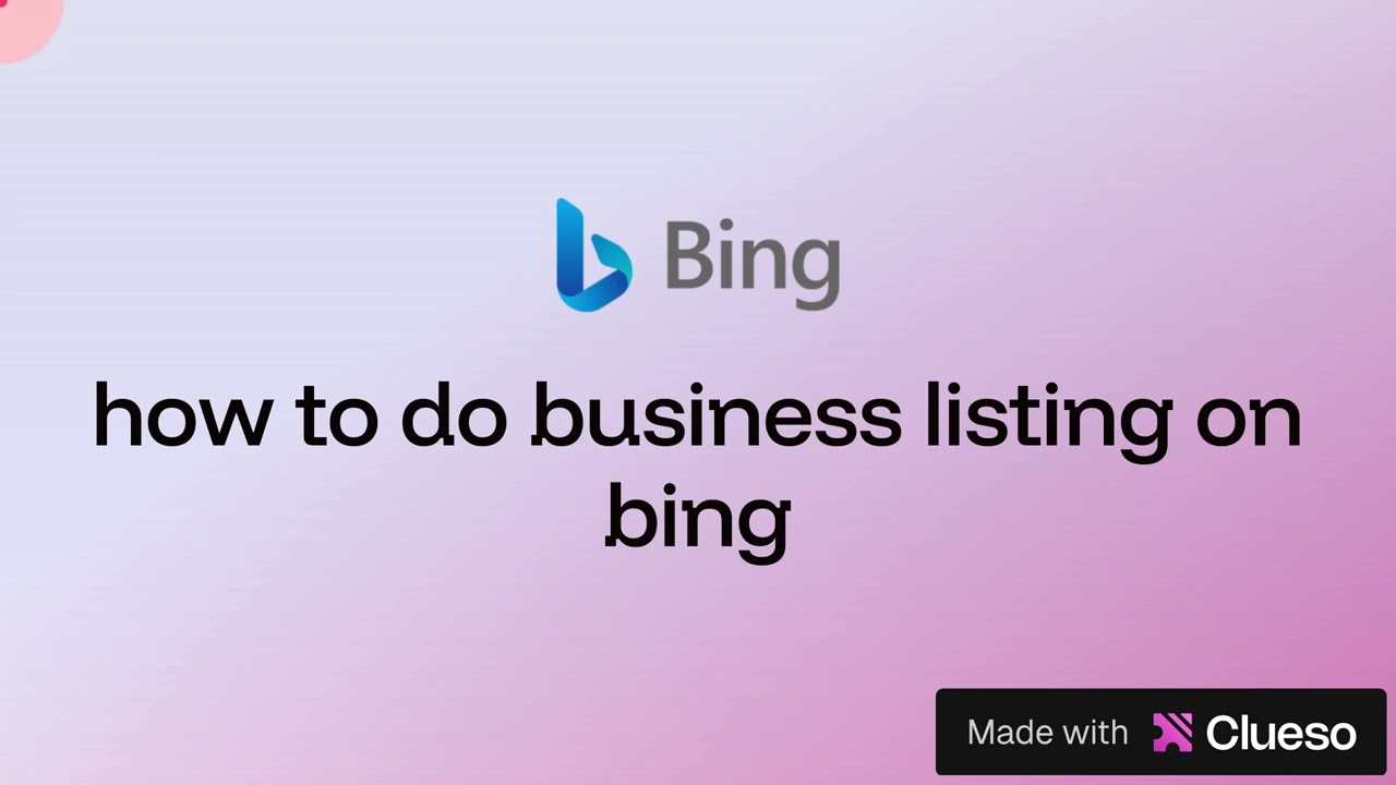 how to do business listing on bing
