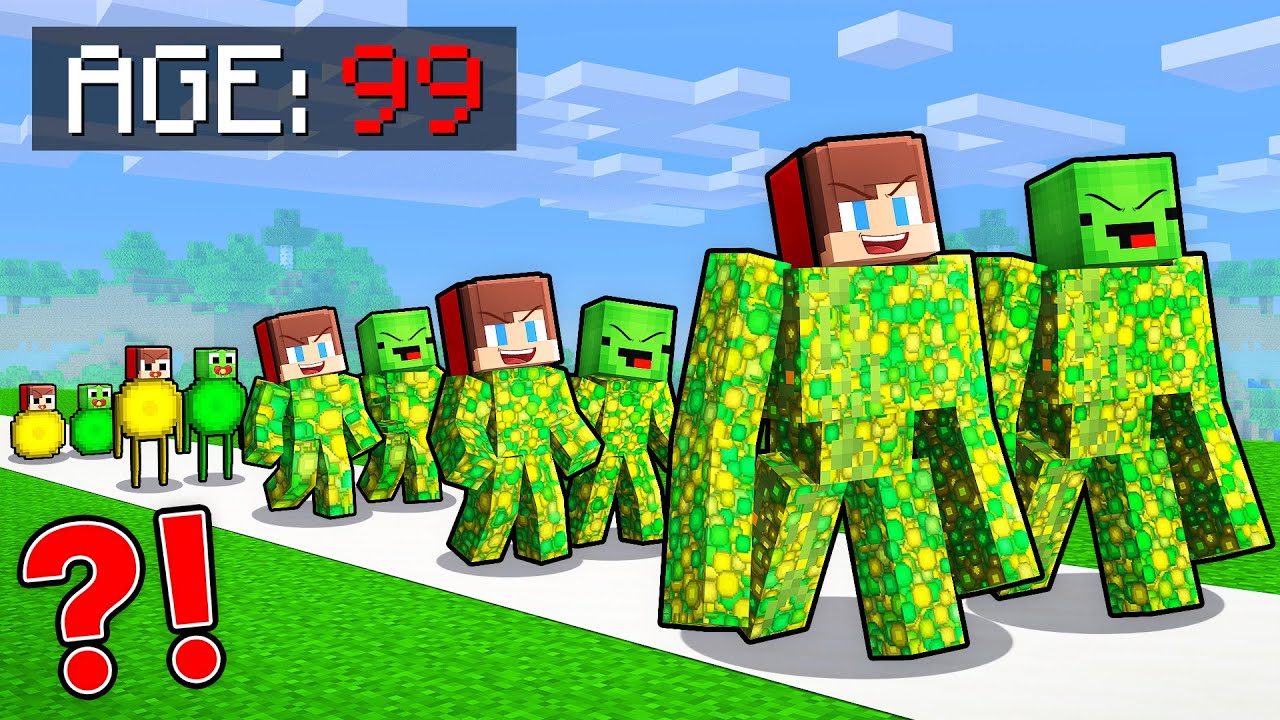 Mikey and JJ XP Evolution in Minecraft (Maizen)