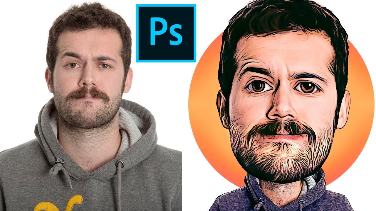 How to create Cartoon / Caricature effect in Photoshop - 2020 - Basic for Beginners