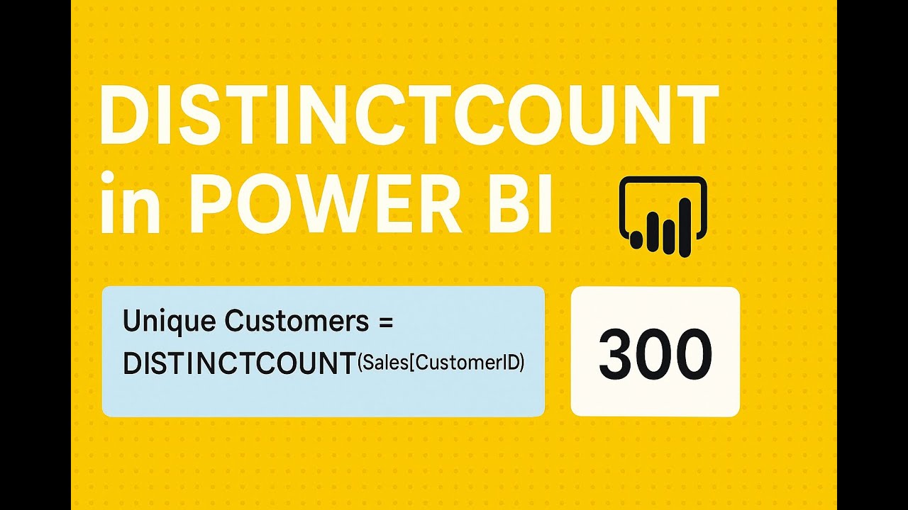 How to Use DISTINCTCOUNT to Count Unique Values|STOP UsingCOUNT in PowerBI!Try DISTINCTCOUNT Instead
