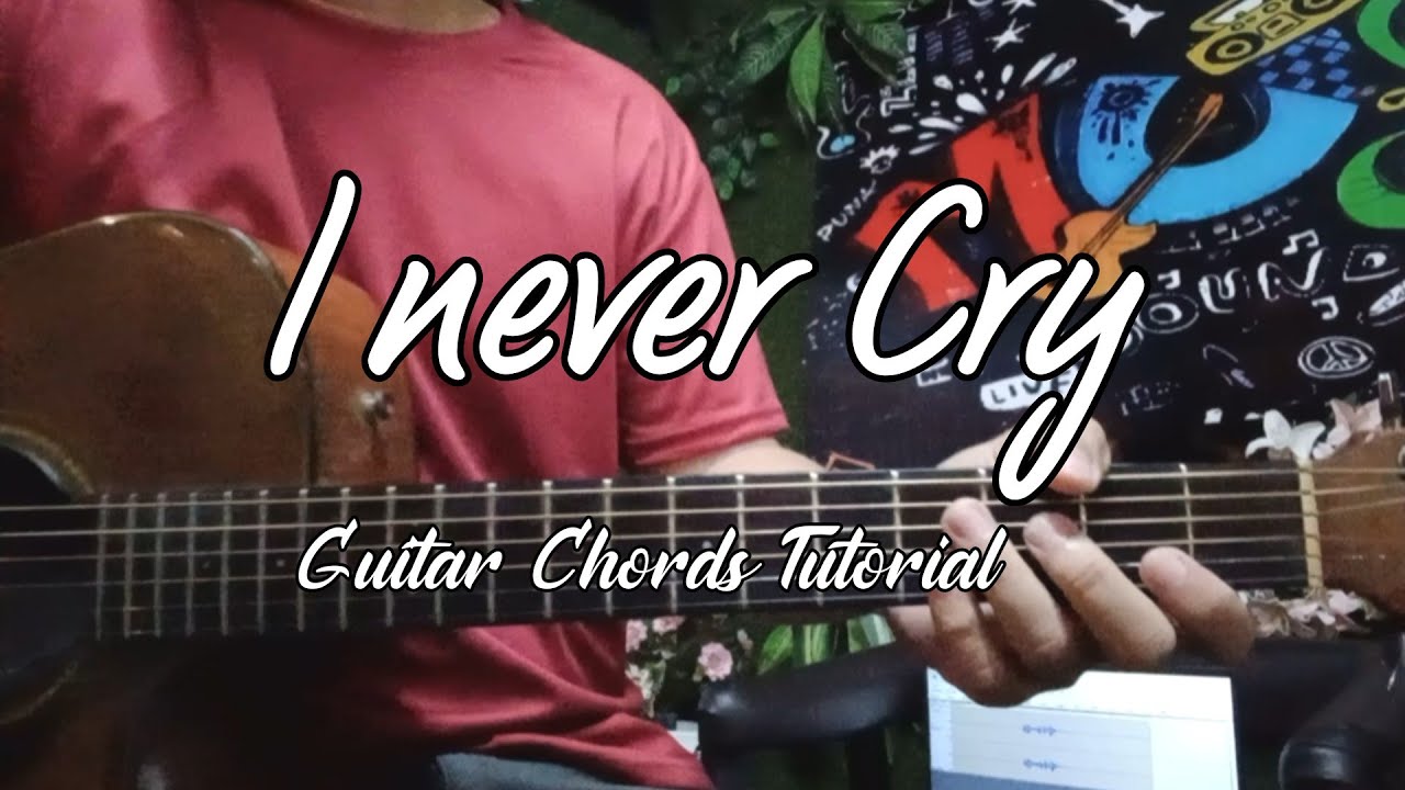 I never cry - Alice Cooper | Guitar Chords Tutorial
