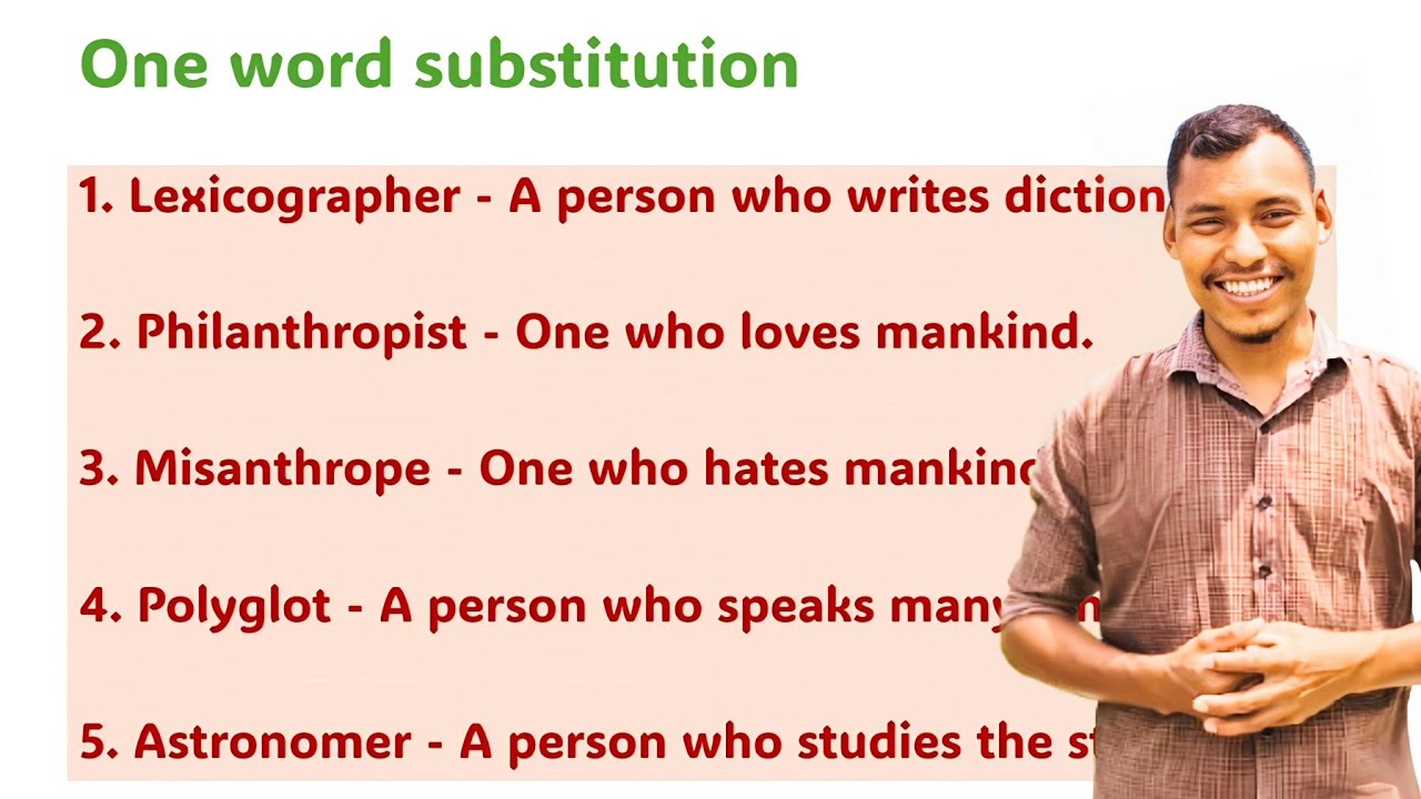 One word substitution | A.chik ku.chi name talata.