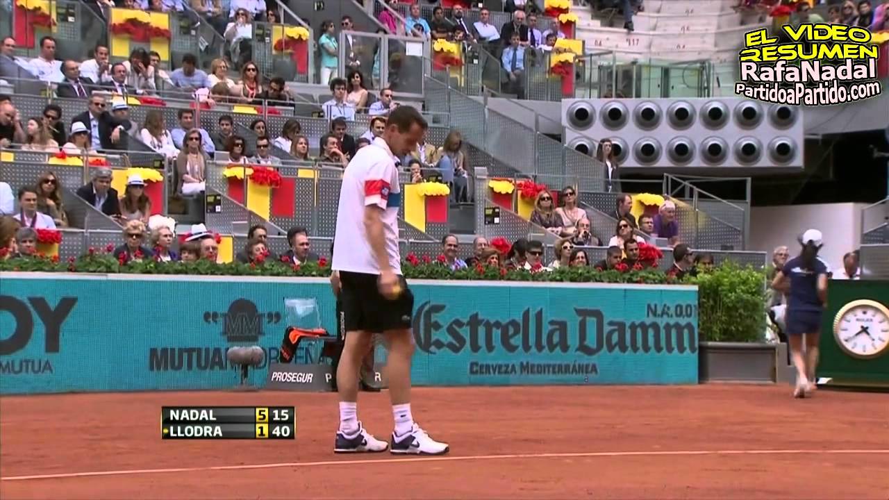 [HD] Rafael Nadal vs Michael Llodra || Madrid 2011 QF