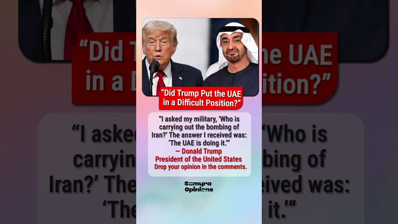 Did Trump Put UAE in Trouble? New Iran Claim Raises Questions