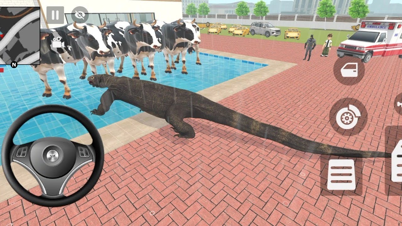 😍🎉Franklin ka Ghar ka pool 1️⃣ma bht sari cow agai 🤯😱 indian Theft auto 2️⃣💥🎉
