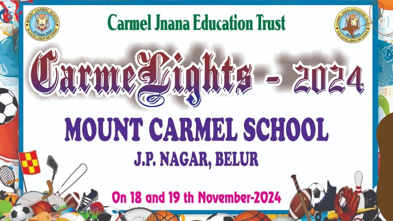 Day- 1 🏆✨ CarmeLight 2024 🏅🏃‍♀️ Sports Day at MCS Belur