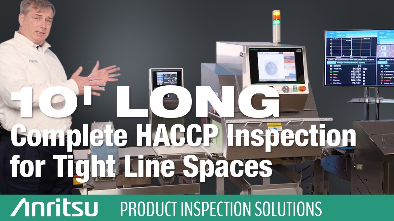 Complete HACCP Food Inspection Solution in Tight Production Line Spaces
