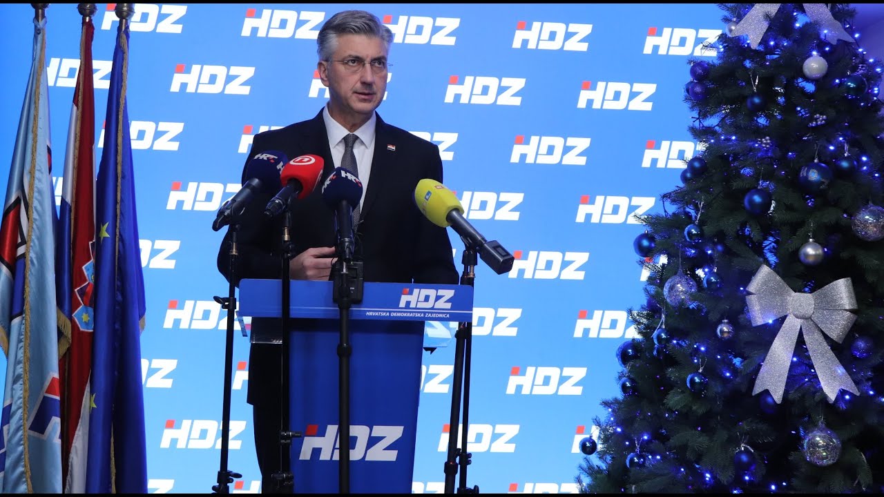 Andrej Plenković nakon sjednice Predsjedništva HDZ-a | 01.12.2025.