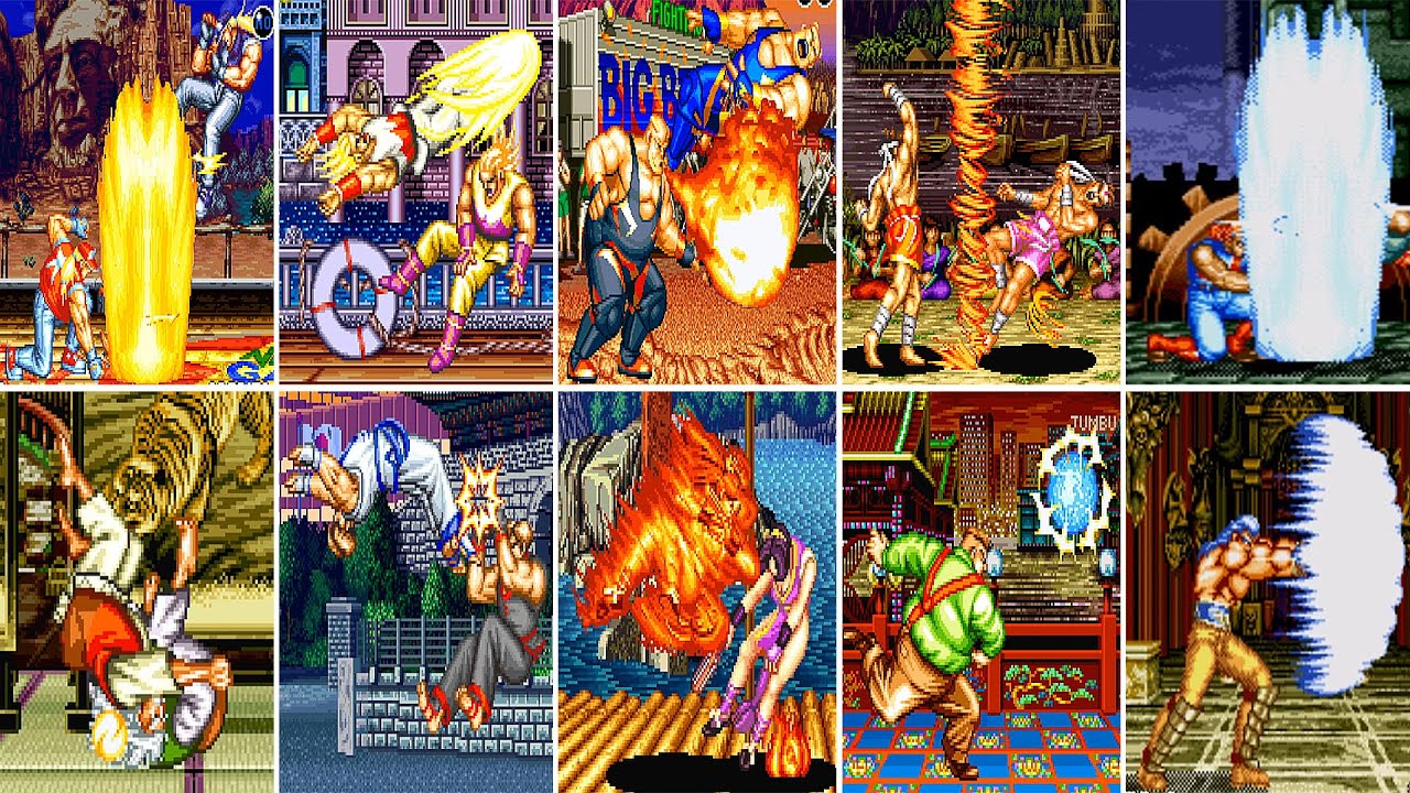 Fatal Fury 2 - All Super and Desperation Moves 4K 60FPS