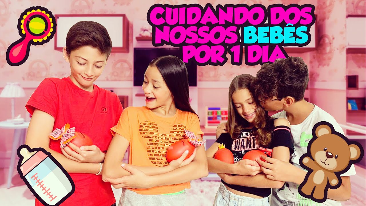 CUIDANDO DOS NOSSOS BEBÊS POR 1 DIA - MILLENA E MANU MAIA