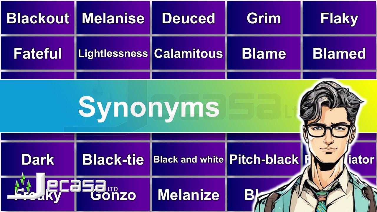 English Vocabulary - Lesson 101 | Blame, Blacken, Black, Blackout, Black body, Bizarre | Synonyms